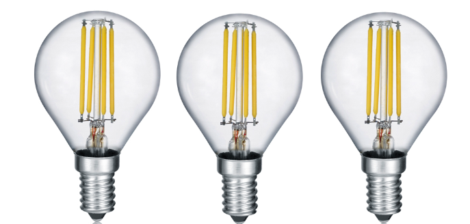 TRIO 983-3400 3x LED Lampe Tropfen 1x6W | E14 | 470lm | 3000K