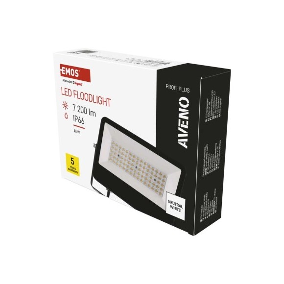 EMOS ZS2433 LED Strahler AVENO  | 48W integrierte LED-Quelle | 7200lm | 4000K