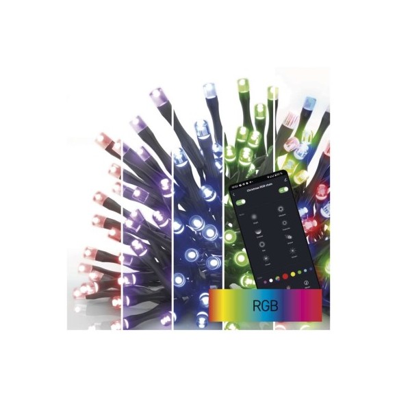 EMOS D4ZR02 LED Weihnachtslichterkette integrierte LED-Quelle | RGBK