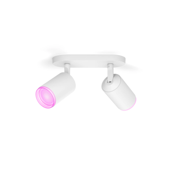 Philips HUE  8720169319455 LED Spot-Deckenleuchte Fugato  | 2x4,2W GU10 | 2000-6500K+RGBK