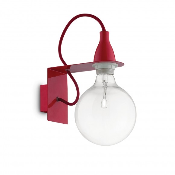 Ideal Lux 045221 Wandleuchte 1x70W Minal Rosso | E27 - pink