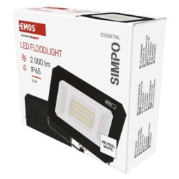 EMOS ZS2223 LED Strahler SIMPO  | 20W integrierte LED-Quelle | 2000lm | 4000K