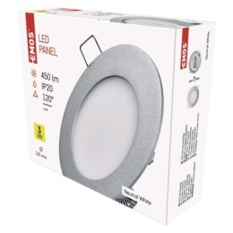 EMOS ZD1222 LED Einbauleuchte PROFI  | 6W integrierte LED-Quelle | 450lm | 4000K