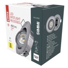 EMOS ZD3222 LED Einbauleuchte SIMMI  | 5W integrierte LED-Quelle | 450lm | 4000K