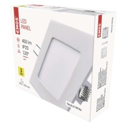 EMOS ZD2122 LED Einbauleuchte PROFI  | 6W integrierte LED-Quelle | 450lm | 4000K