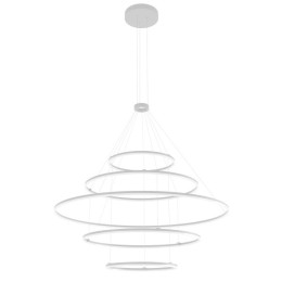 Redo 01-2248-TRIAC LED Pendel-Kronleuchter TRIAC ORBIT | 286W integrierte LED-Quelle | 21345lm | 300